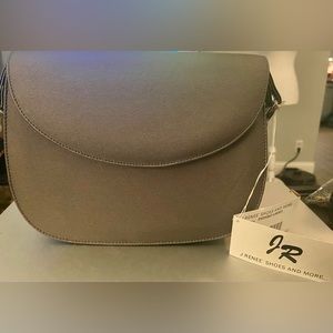 J Renee purse. Silver gray , can be crossbody